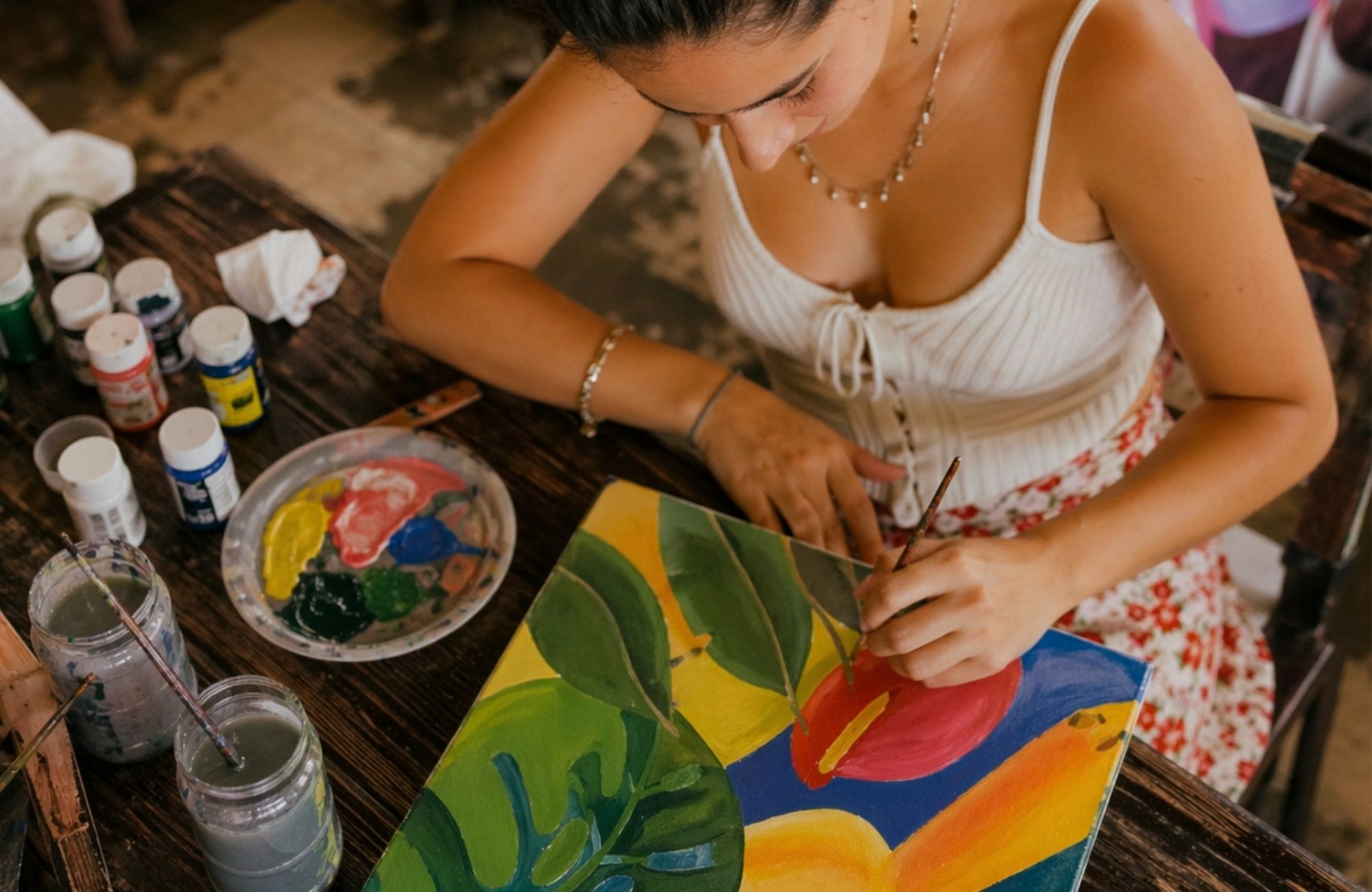 Pintura con acrilico